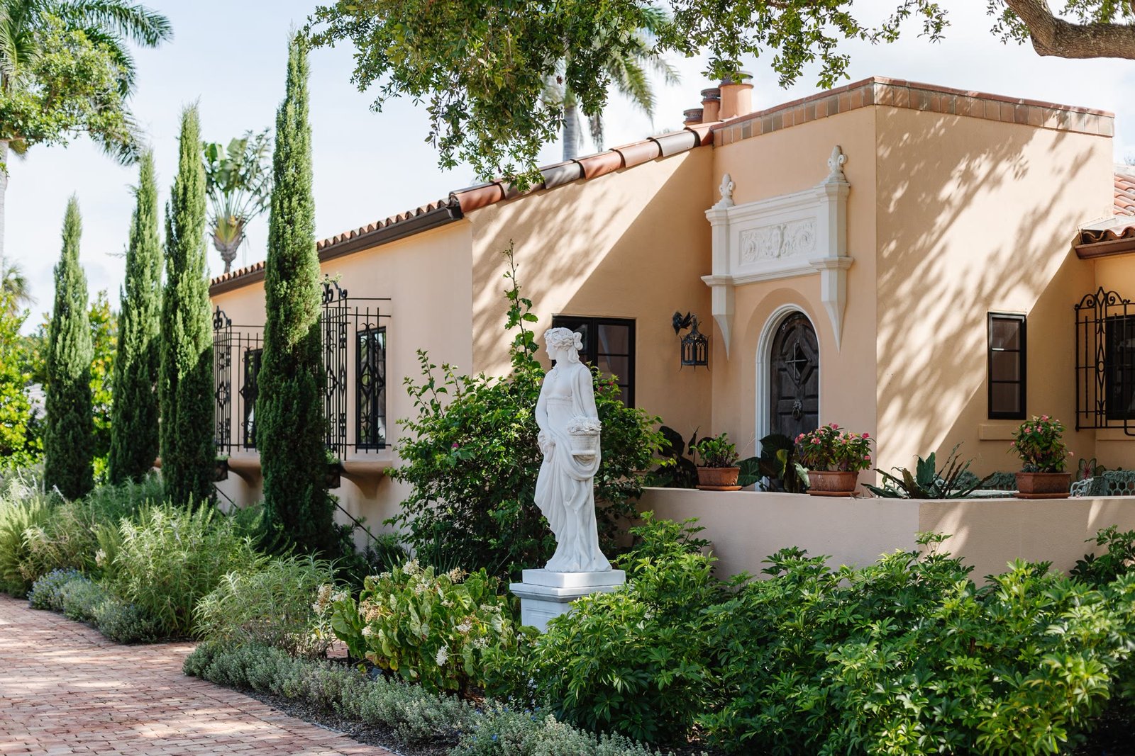 Historic Sarasota house from our work — Bird Key jobs are specified for water, neighbors, and gate rules