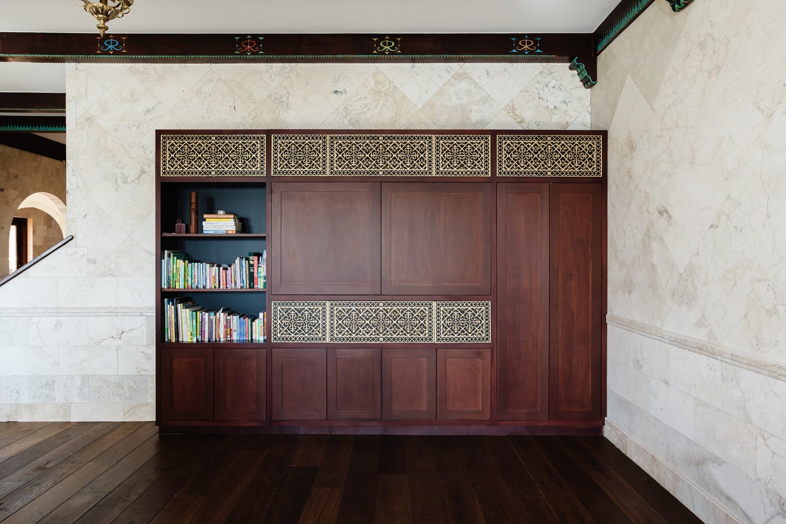 Custom millwork from our Sarasota work — St. Petersburg is select travel, not a second headquarters